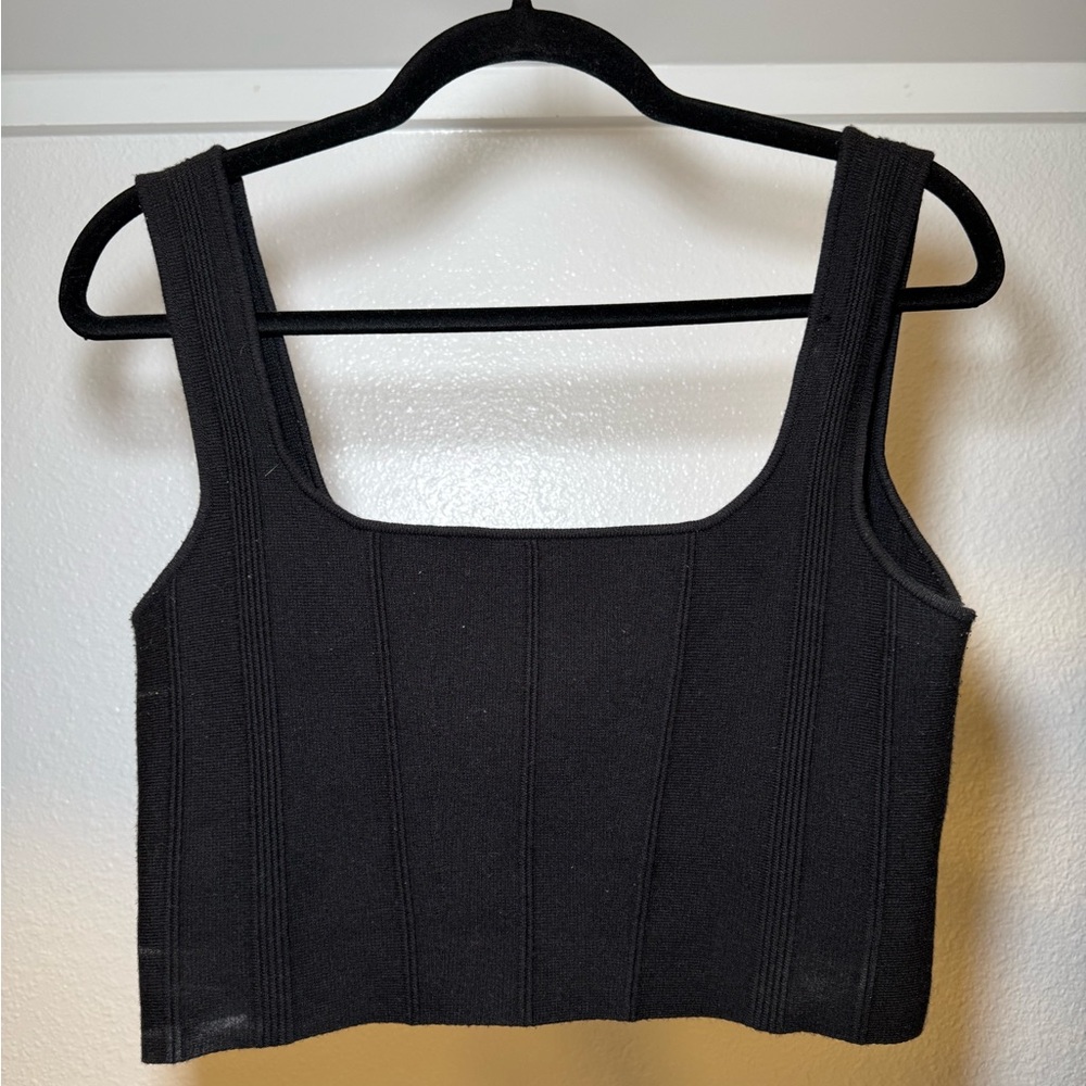 Black crop top